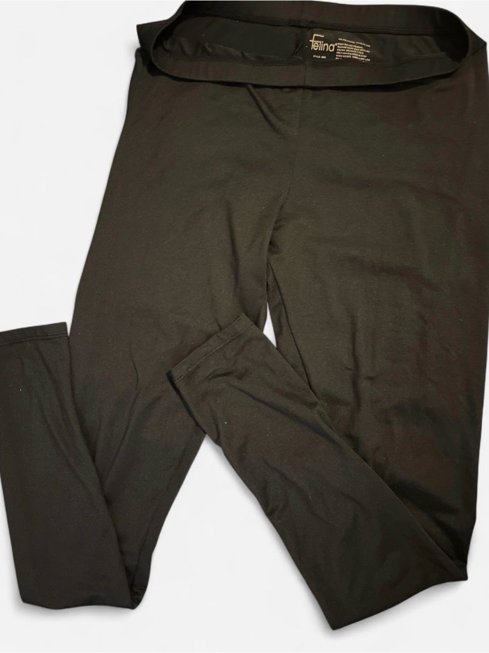 Felina Black High-Rise Stretch Leggings